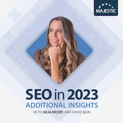 julia-mccoy 2023 Additional Insights podcast cover with logo