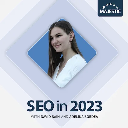 Adelina Bordea 2023 podcast cover with logo