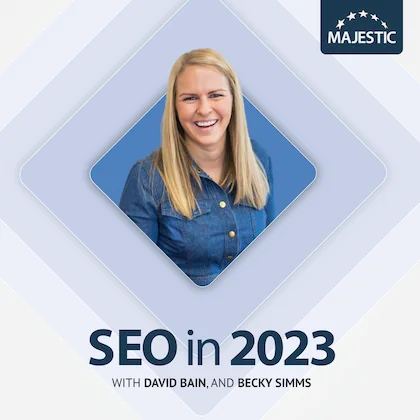 Becky Simms 2023 podcast cover with logo