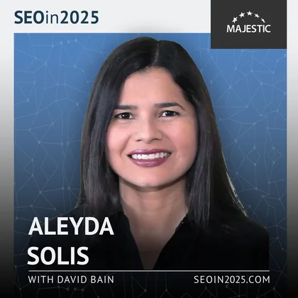 Aleyda Solis 2025 podcast cover with logo