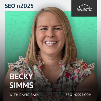 Becky Simms 2025 podcast cover with logo