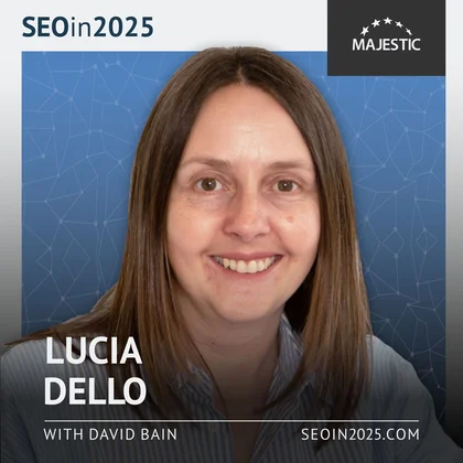 Lucia Dello 2025 podcast cover with logo