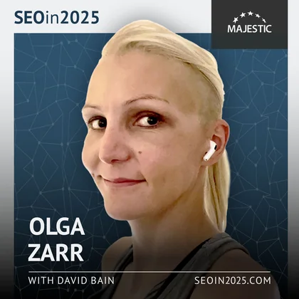 Olga Zarr 2025 podcast cover with logo