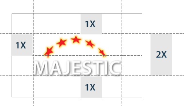 Spacing around Majestic logo