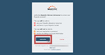 Majestic authentication page